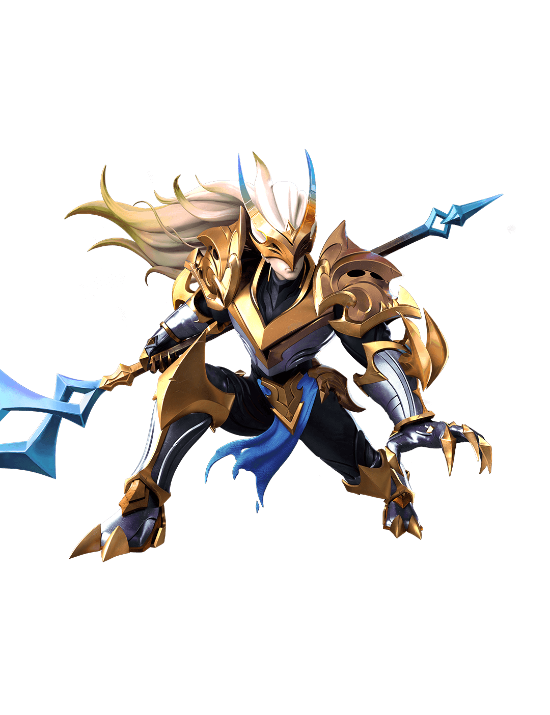 Official X-Clash Human faction armored spear hero